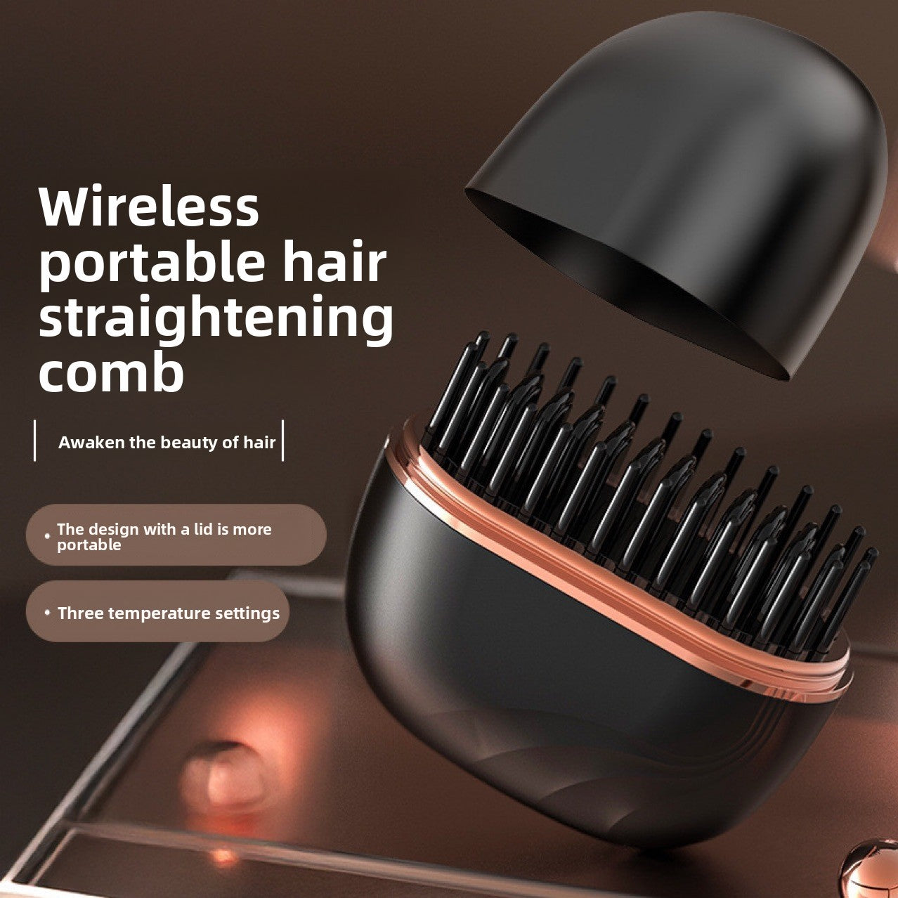 Mini Rechargeable Hair Straightener